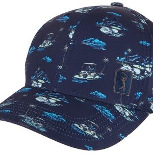 PGA Tour Mens Golf Print Adjustable Snapback Hat